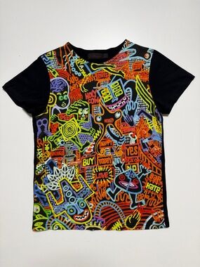Dr. Martens Psychedelic Short Sleeve T-shirt Womens Small Portugal